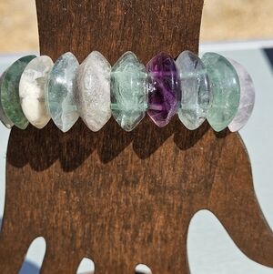 Clatity Claw Rainbow Flourite Bracelet
